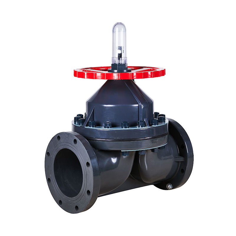 PVC-U G41F-10U Tyypin B laipallinen kalvoventtiili DN15-100 1/2'-4' ANSI-standardi