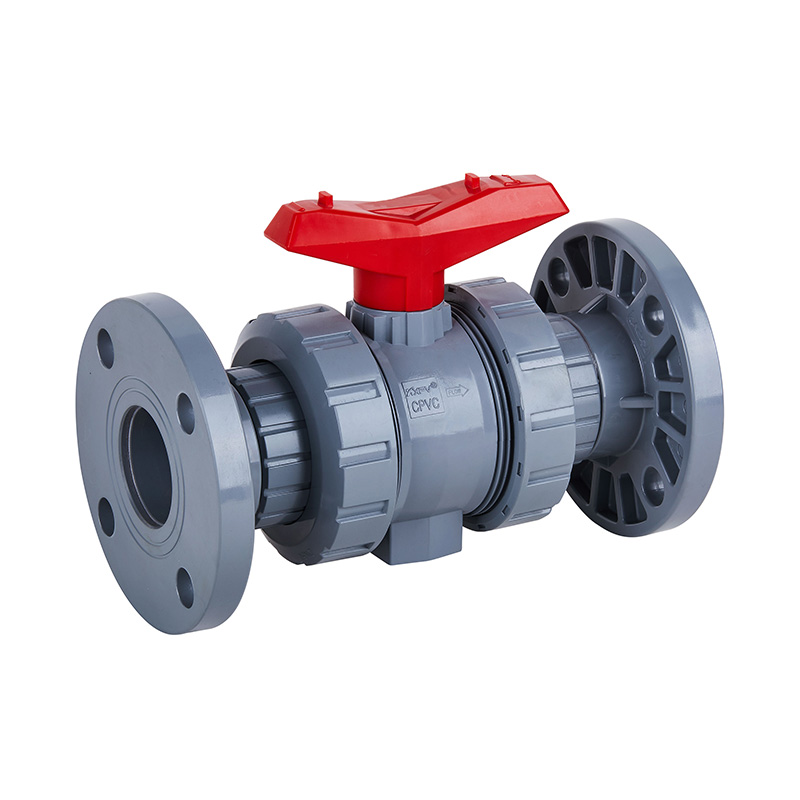 PVC-C Q41F-10V laipallinen True Union -palloventtiili DN15-100 1/2'-4' ANSI-standardi