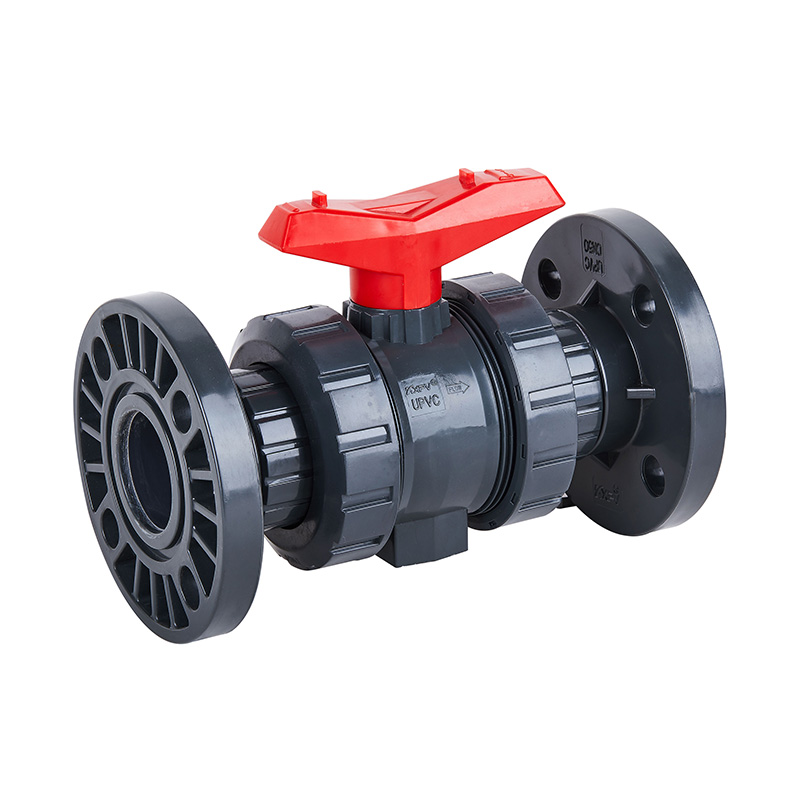 PVC-U Q41F-10U laipallinen True Union -palloventtiili DN15-100 1/2'-4' ANSI-standardi
