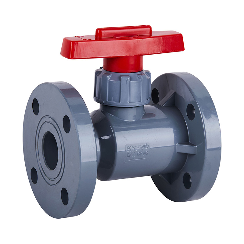 PVC-C Q41F-10V laippatyyppi palloventtiili DN15-300 1/2'-12' ANSI standardi