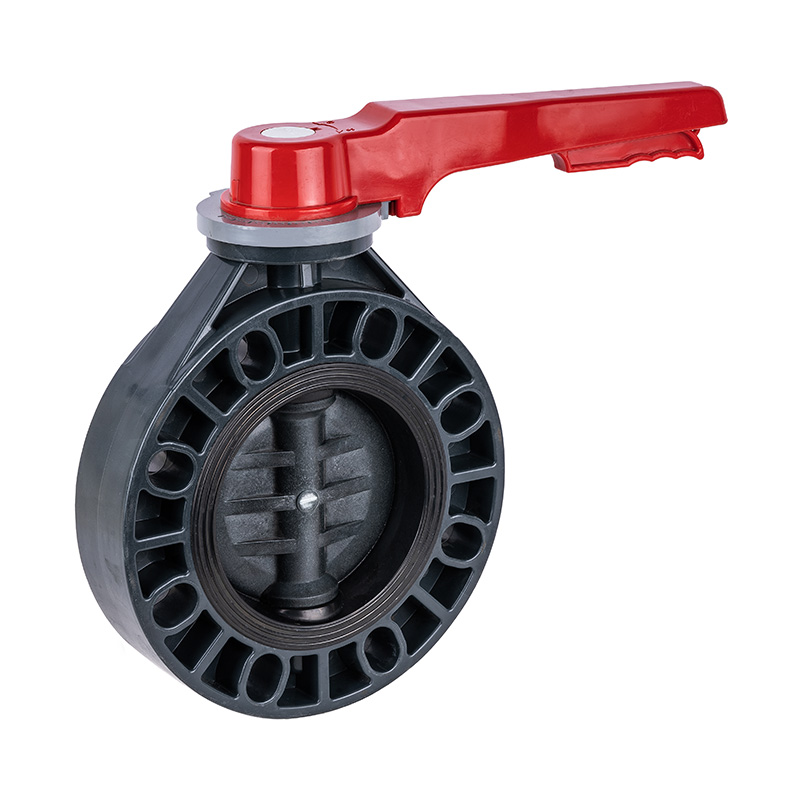 PVC-U D71X-10U kahvaläppäventtiili DN15-200 15A-200A JIS-standardi