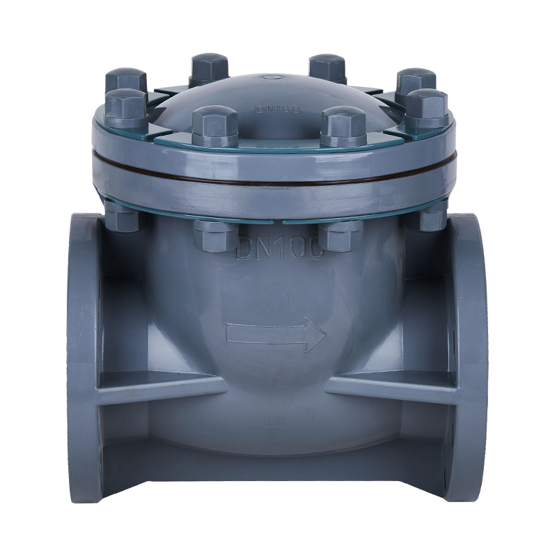 PVC-C H44F-10V kääntötyyppinen takaiskuventtiili DN15-300 1/2'-12' ANSI-standardi