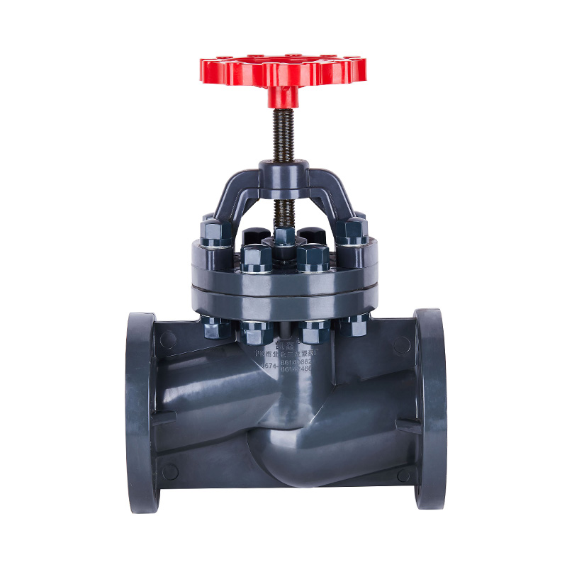 PVC-U J41F-10U Laippatyyppi Maapalloventtiili DN15–150 1/2'-6' ANSI-standardi