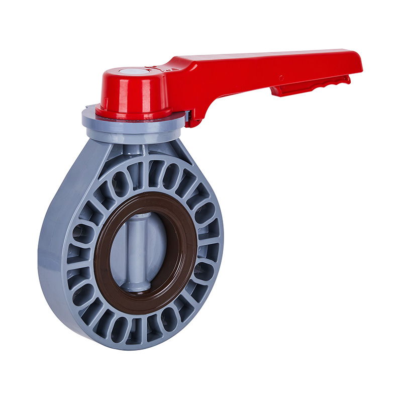 PVC-C D71X-10V kahvaläppäventtiili DN15-200 15A-200A JIS-standardi