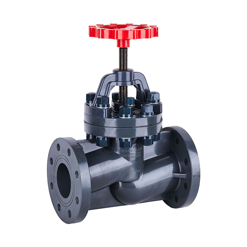 PVC-U J41F-10U Laippatyyppi Maapalloventtiili DN15–150 1/2'-6' ANSI-standardi