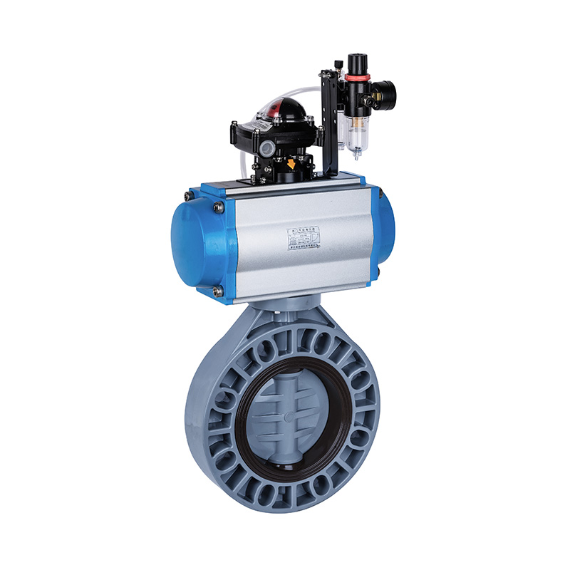 PVC-C D671X-10S pneumaattinen läppäventtiili DN40-1000 40A-1000A JIS-standardi