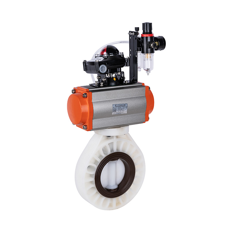 PVDF D671X-10F Pneumaattinen läppäventtiili DN40-1000 40A-1000A JIS Standard