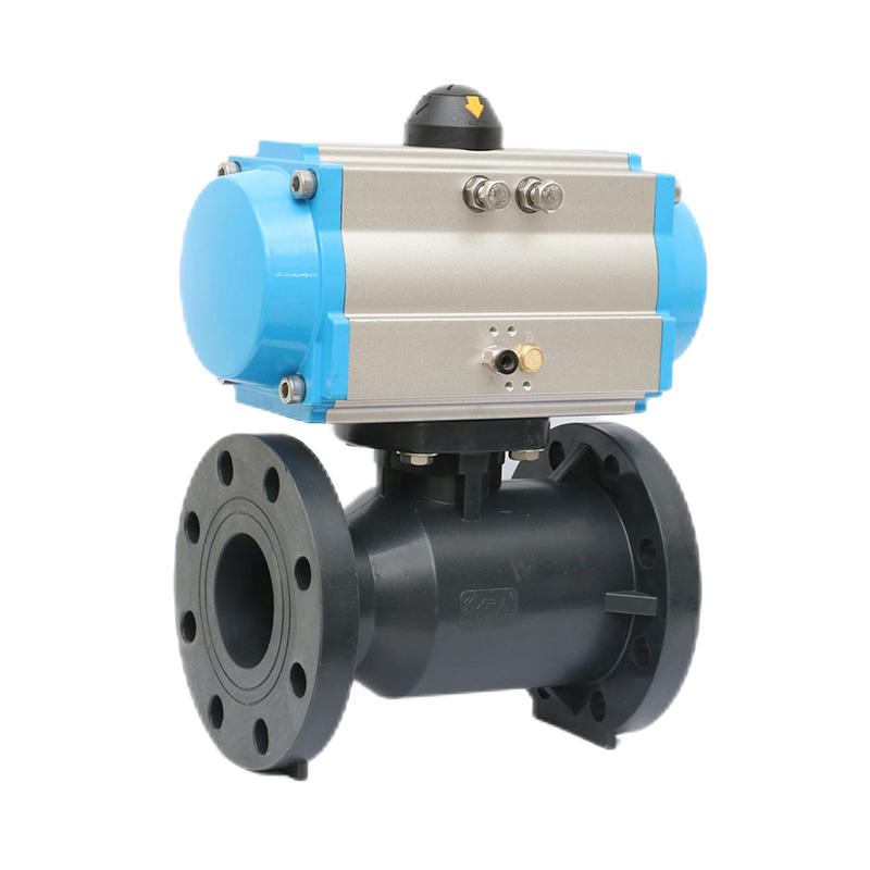 FRPP Q641F-10S Pneumaattinen laippapalloventtiili DN20-300 20A-300A JIS-standardi