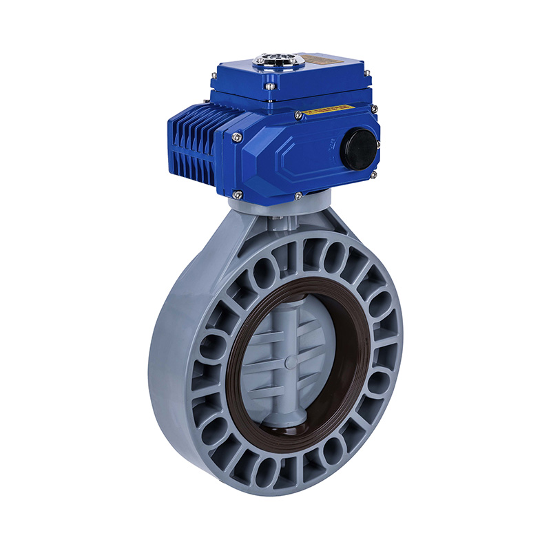 PVC-C D971X-10V sähköinen läppäventtiili DN32-1000 1-1/4'-30' ANSI standardi