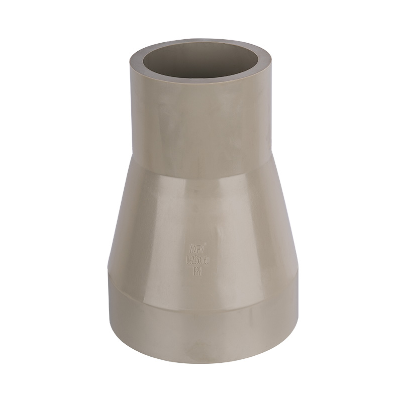 PPH eksentrinen pienennys DN65*500-200*150 Gt Vakio
